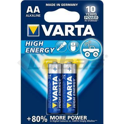 BATÉRIA VARTA HIGH ENERGY MIGNON LR6 1,5V AA 2ks BLISTER -4008496559398
