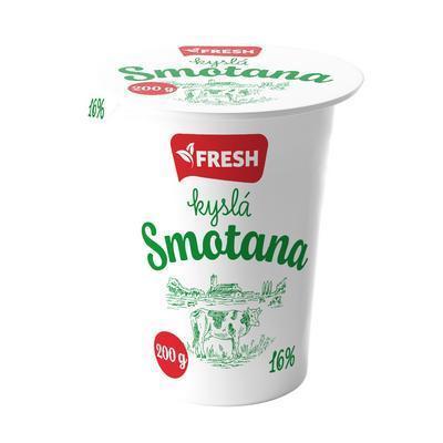 SMOTANA KYSLÁ 16% 200g FRESH