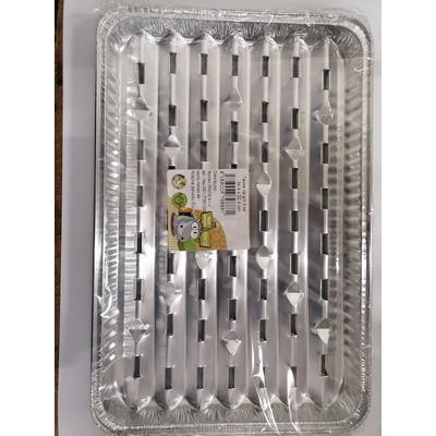 TÁCKA NA GRIL 3ks HRANATÁ 34,4cm x 22,4cm ALU AEC