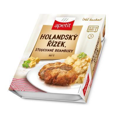 HOTOVÉ JEDLO HOLANDSKÝ REZEŇ VYPRÁŽANÝ ZEMIAKOVÁ KAŠA 360g APETIT