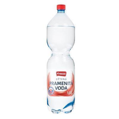 VODA PRAMENITÁ SÝTENÁ 1.5l PET FRESH VRATNÝ OBAL