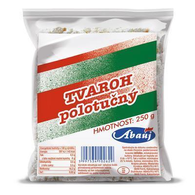 TVAROH POLOTUČNÝ 250g HRUDKOVITÝ ABAÚJ zár. 16 dní