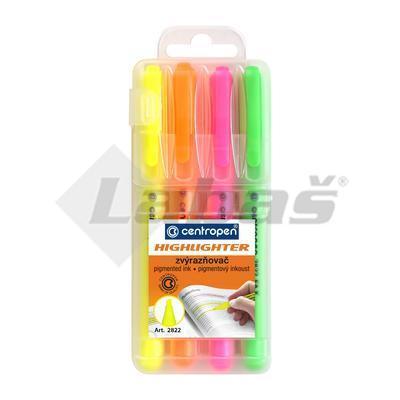 ZVÝRAZŇOVAČ CENTROPEN FAX 2822 4ks SADA HIGHLIGHTER