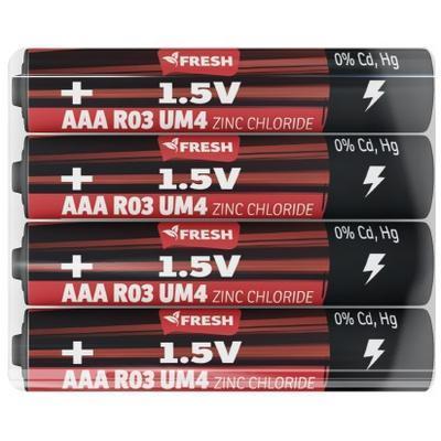 BATÉRIA FRESH R03 UM4 1,5V AAA 4ks BLISTER -8595159881034