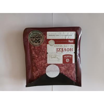 MÄSO MLETÉ HOVÄDZIE 100% 500g POLIČKA