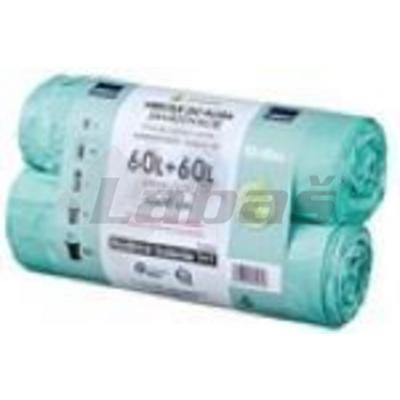 VRECIA NA ODPAD ECO 2x60l 2x10ks HDPE 60×70+20cm ZAVÄZOVACIE LUMAX