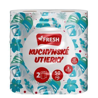 UTIERKY KUCHYNSKÉ 2ks 50 ÚTRŽ. 2-VRST FRESH