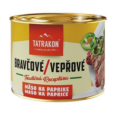 HOTOVÉ JEDLO BRAVČOVÉ MÄSO NA PAPRIKE 190g TATRAKON