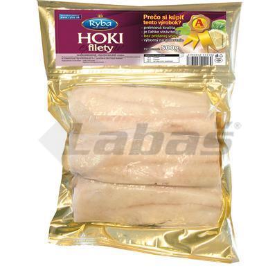 MRAZENÉ FILETY HOKI S KOŽOU 0%GL 500g RYBA