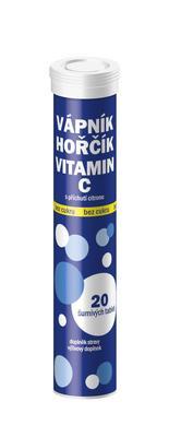 TABLETY ŠUMIVÉ VÁPNIK-HORČÍK-VIT.C 20ks 80g BEZ CUKRU VITAR
