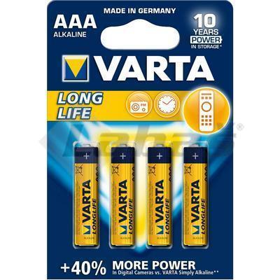BATÉRIA VARTA LONGLIFE EXTRA 4103 LR03 1,5V AAA 4ks BLISTER -4008496525072