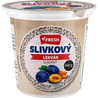 LEKVÁR SLIVKOVÝ SLADENÝ 440g FRESH