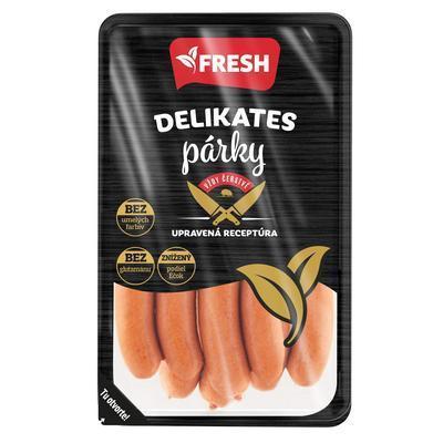 PÁRKY DELIKATES 400g OA FRESH 85% PODIEL MÄSA