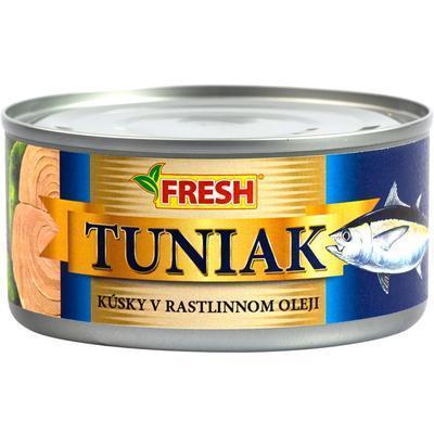 TUNIAK V OLEJI KÚSKY 185g / PP 130g FRESH