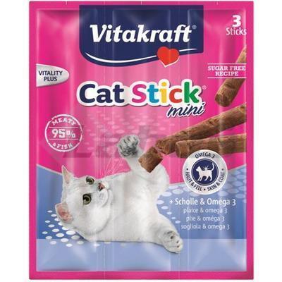 POCHÚŤKA PRE MAČKY STICK MINI PLATÝS + OMEGA 3 3ks 18g VITAKRAFT