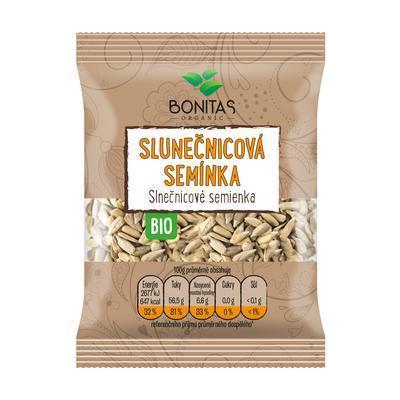 SEMENÁ BIO SLNEČNICA LÚPANÁ NEPRAŽENÁ 150g BONITAS