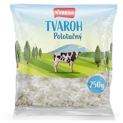 TVAROH POLOTUČNÝ 250g FRESH zár. 16 dní