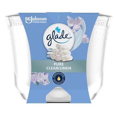 SVIEČKA VONNÁ GLADE MAXI CANDLE CLEAN LINEN 204g