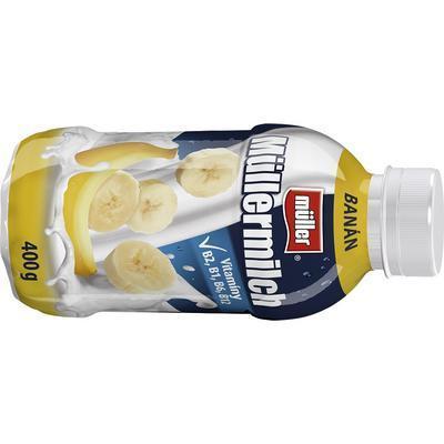 NÁPOJ MLIEČNY MÜLLERMILK BANÁN 400g / 377ml 1,4% MULLER
