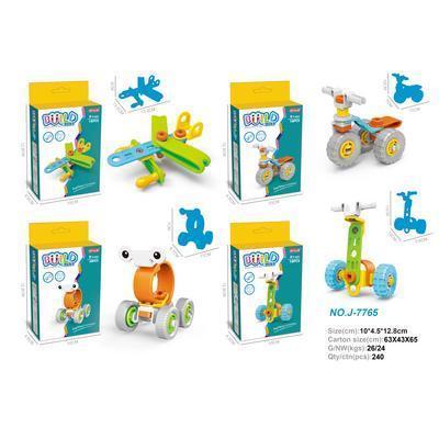 HRAČKA STAVEBNICA DETSKÁ VIAC DRUHOV #J-7765