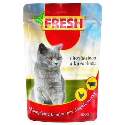 KAPSIČKA MAČKA HOVÄDZIE+HYDINA 100g FRESH