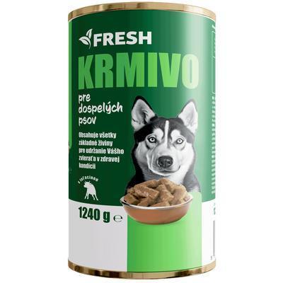 KONZERVA PES TEĽACIA 1240g FRESH