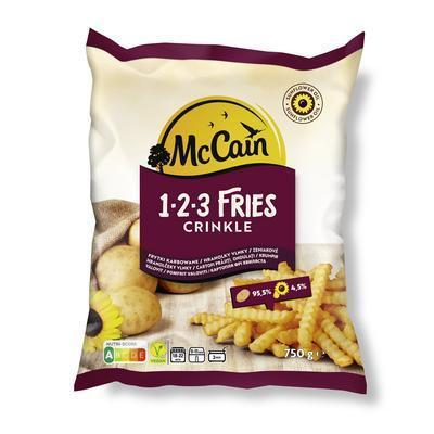 MRAZENÉ HRANOLKY VLNKY 123 CRINKLE DO RÚRY 750g McCAIN