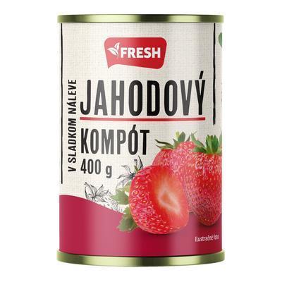 KOMPÓT JAHODY 400g / PP 160g FRESH