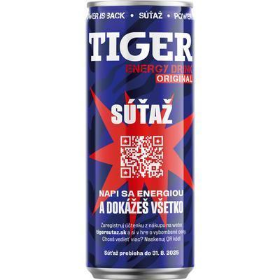 NÁPOJ ENERGETICKÝ TIGER 0.25l PLECH VRATNÝ OBAL