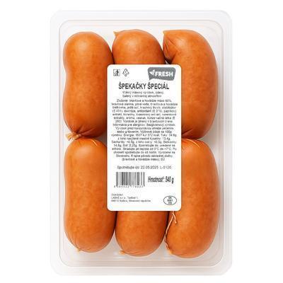 ŠPEKAČKY OA 540g FRESH