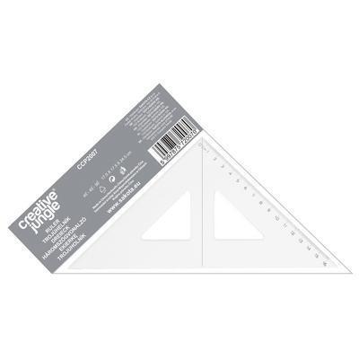 PRAVÍTKO TROJUHOLNÍK S RYSKOU 16cm 1ks