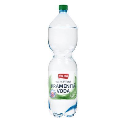 VODA PRAMENITÁ JEMNE SÝTENÁ 1.5l PET FRESH VRATNÝ OBAL