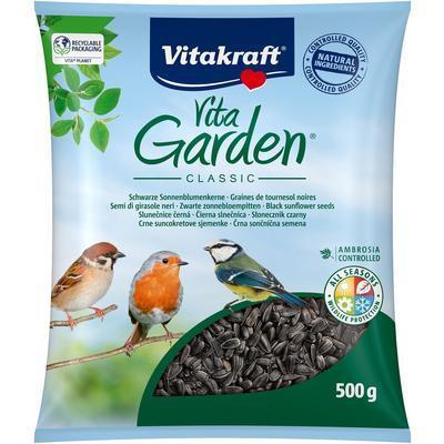 KRMIVO PRE VTÁKY SLNEČNICA ČIERNA 500g VITA GARDEN