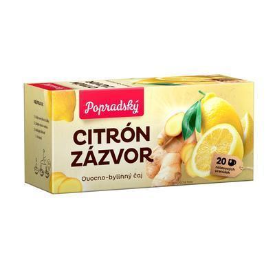 ČAJ OVOCNÝ BYLINNÝ CITRÓN-ZÁZVOR 40g POPRAD