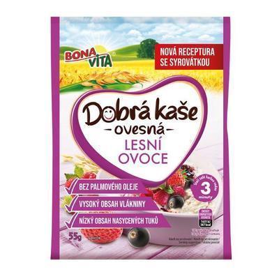 KAŠA OVSENÁ LESNÉ OVOCIE 55g DOBRÁ KAŠA