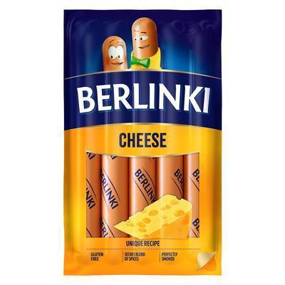 PÁRKY BERLINKI SO SYROM 250g VB MORLINY 68% PODIEL MÄSA