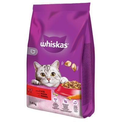 GRANULE MAČKA WHISKAS HOVÄDZIE 1,4kg